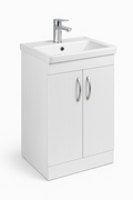 Atlantic 600mm Floorstanding Vanity Unit & Basin – White