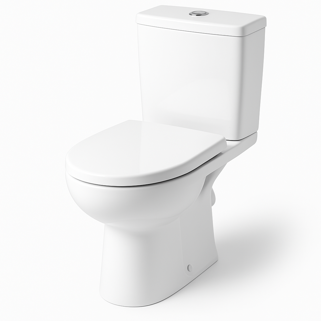 Atlantic Close-Coupled Toilet with Soft-Close Seat