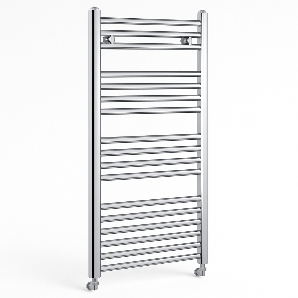 Atlantic 600 x 1200mm Chrome Heated Towel Rail