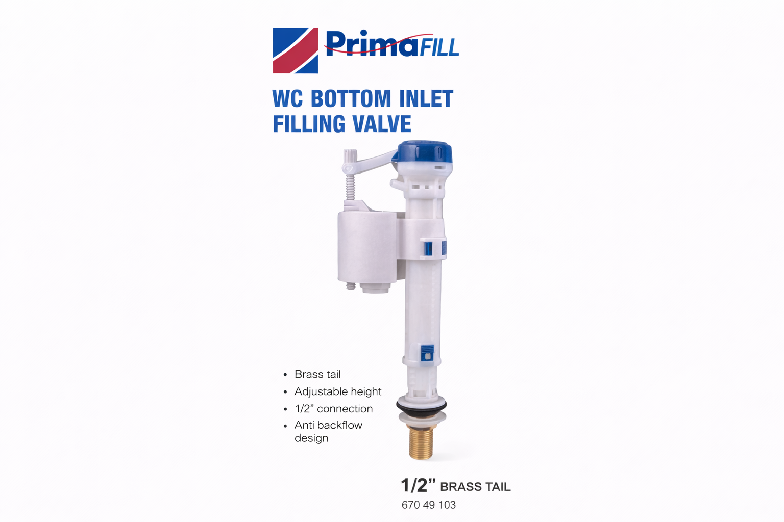 WC Bottom Inlet Filling Valve