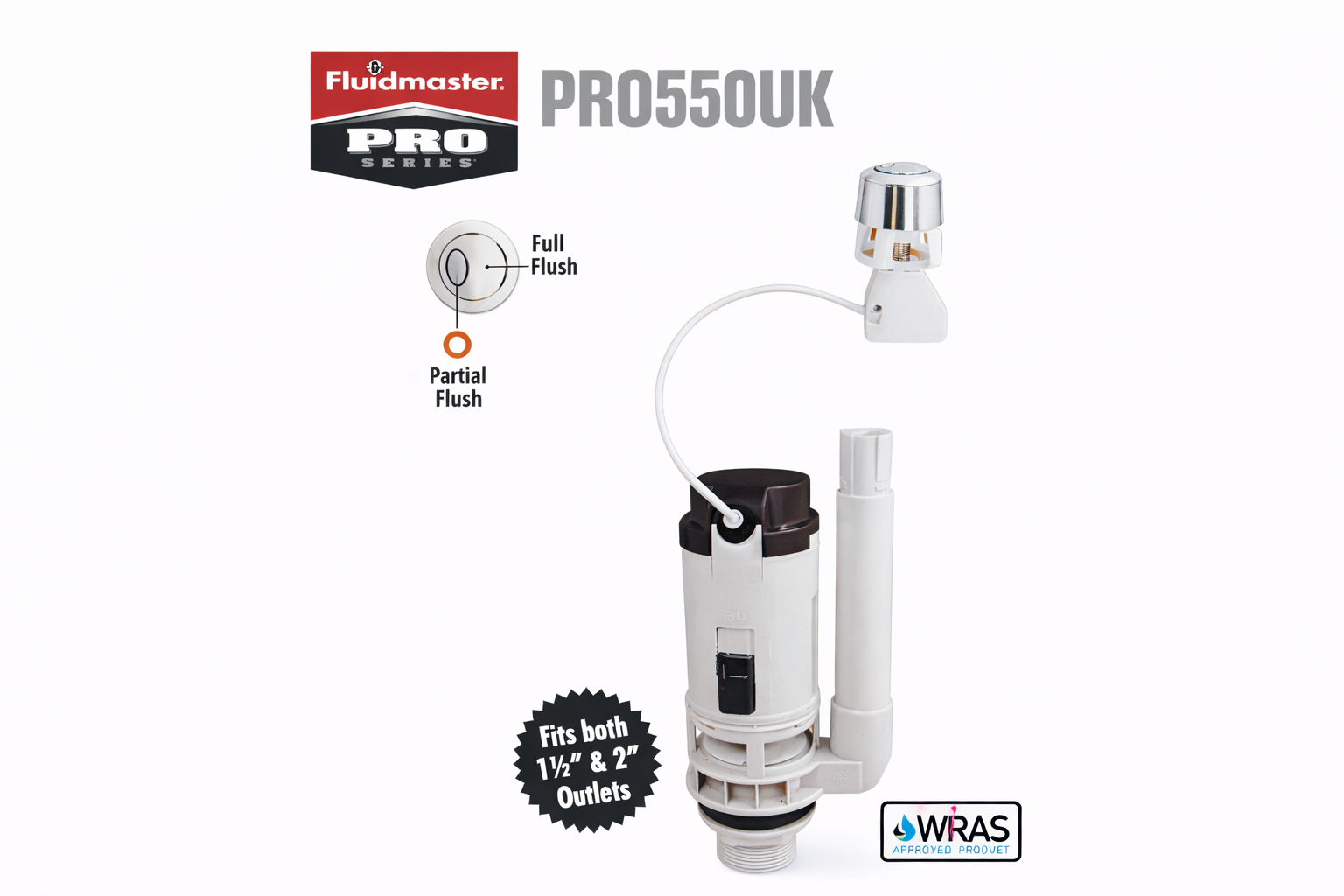 Cable Duel Flush Valve