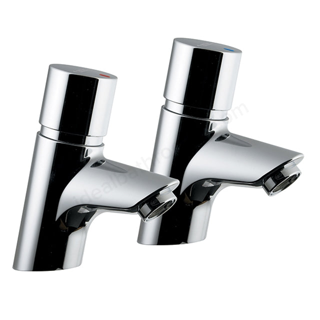 Armitage Shanks Avon 21 Inclined Non-Concussive Basin Pillar Taps (pair)