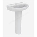 Ideal Standard Eurovit 1 Tap Hole 550mm Basin & Pedestal