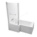 Ideal Standard Tempo Cube 1700mm Shower Bath; Left Handed; 0 Tap Holes - White